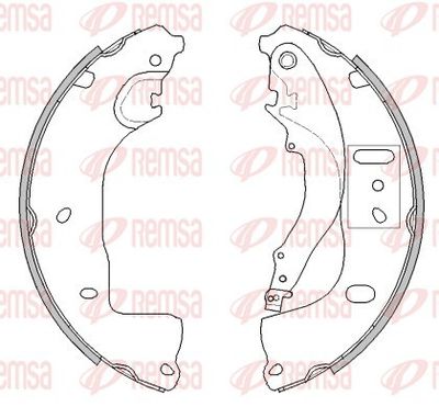 Brake Shoe REMSA 4539.00