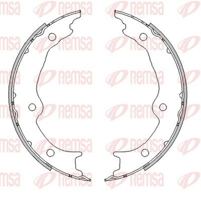 Brake Shoe, parking brake REMSA 4601.00