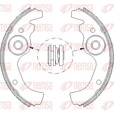 REMSA 4611.00 Brake Shoe