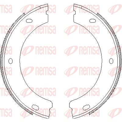 Brake Shoe, parking brake REMSA 4652.00