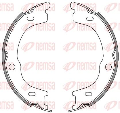 REMSA 4672.00 Brake Shoe, parking brake