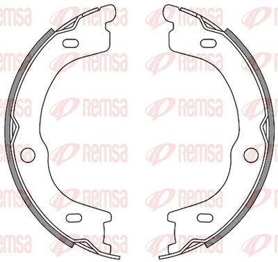 Brake Shoe, parking brake REMSA 4672.00