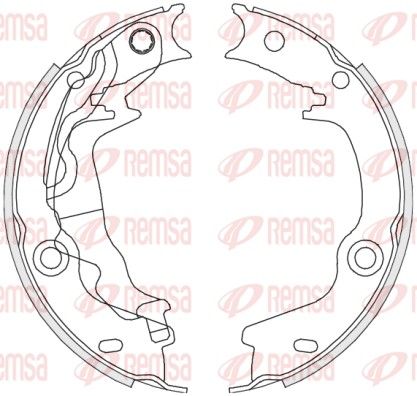 REMSA 4676.00 Brake Shoe, parking brake