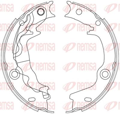 Brake Shoe, parking brake REMSA 4676.00