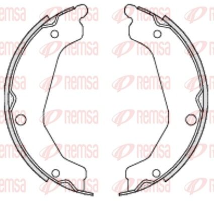 REMSA 4694.00 Brake Shoe, parking brake