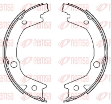 REMSA 4697.00 Brake Shoe, parking brake