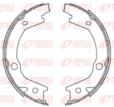 Brake Shoe, parking brake REMSA 4697.00