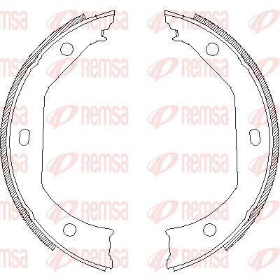 Brake Shoe, parking brake REMSA 4716.00