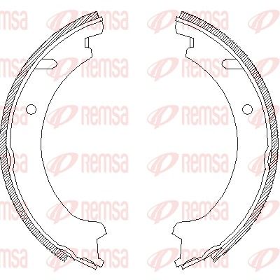 REMSA 4721.00 Brake Shoe, parking brake