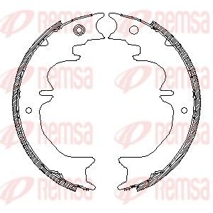 REMSA 4727.01 Brake Shoe, parking brake