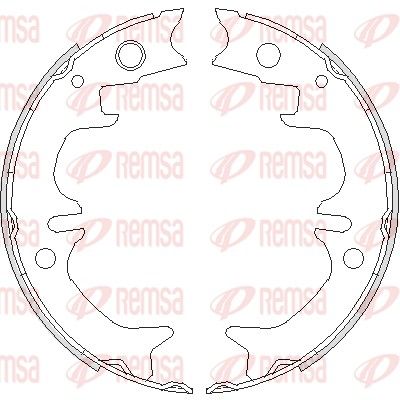 Brake Shoe, parking brake REMSA 4731.00