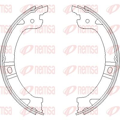 Brake Shoe, parking brake REMSA 4744.00