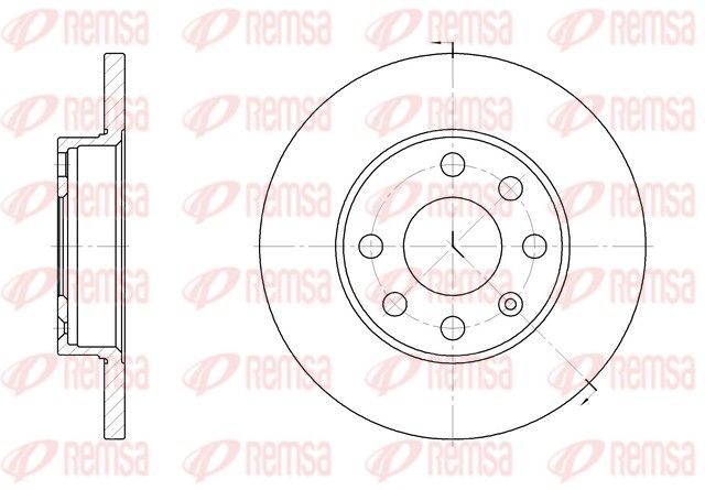 REMSA 6059.00 Brake Disc