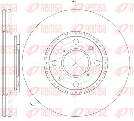 REMSA 61002.10 Brake Disc