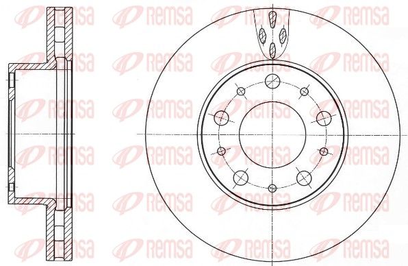 REMSA 61015.10 Brake Disc