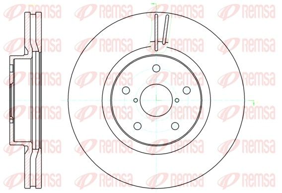 REMSA 61041.10 Brake Disc