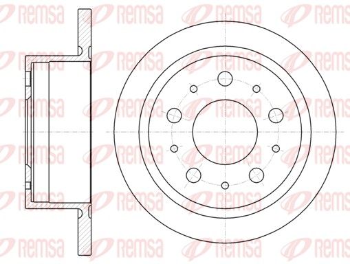 REMSA 61057.00 Brake Disc