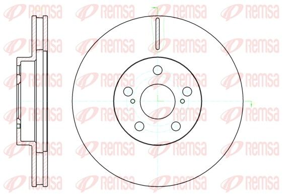 REMSA 61093.10 Brake Disc