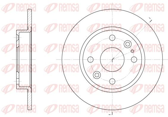 REMSA 61119.00 Brake Disc