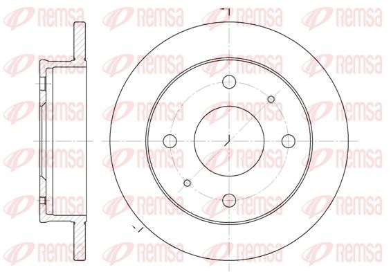 REMSA 61226.00 Brake Disc