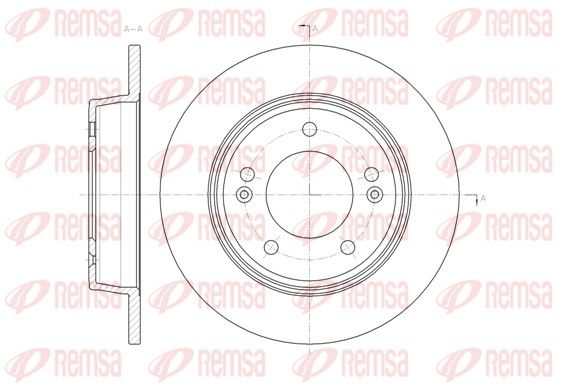 REMSA 61435.00 Brake Disc