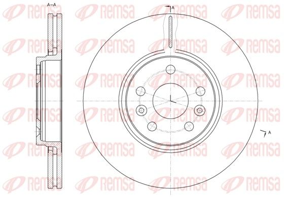 REMSA 61477.10 Brake Disc