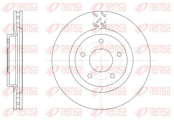 REMSA 61553.10 Brake Disc