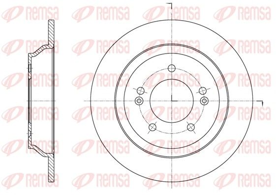 REMSA 61572.00 Brake Disc