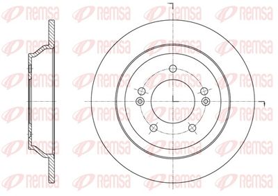 Brake Disc REMSA 61572.00