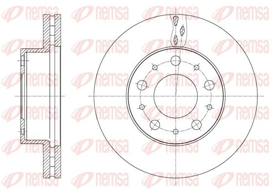 REMSA 61600.10 Brake Disc