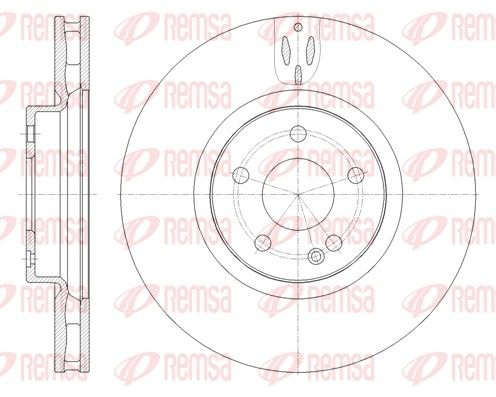 REMSA 61657.10 Brake Disc
