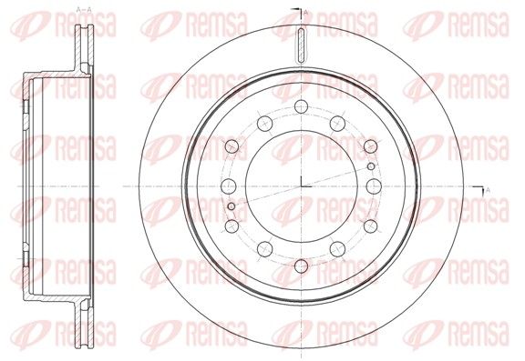 REMSA 61664.10 Brake Disc