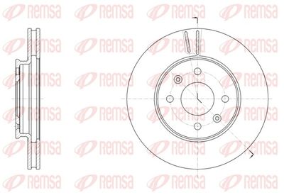 Brake Disc REMSA 61784.10