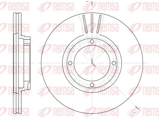 REMSA 6374.10 Brake Disc