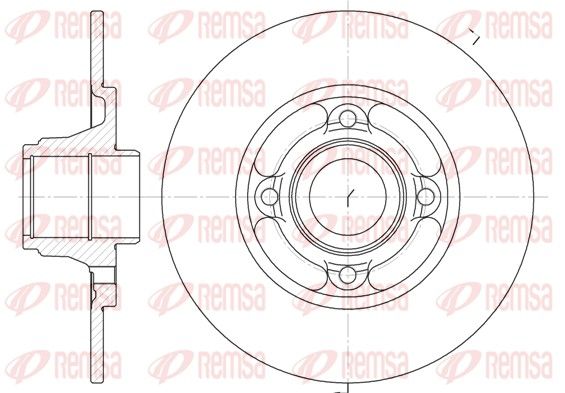 REMSA 6537.00 Brake Disc
