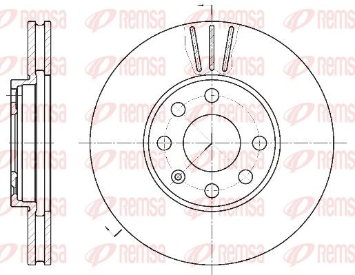 REMSA 6572.10 Brake Disc