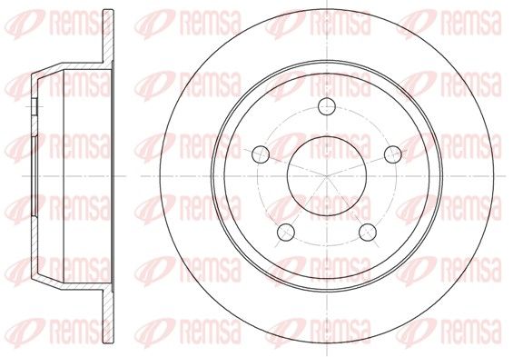 REMSA 6628.00 Brake Disc