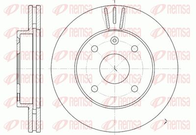 Brake Disc REMSA 6656.10