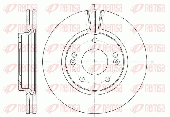 REMSA 6667.10 Brake Disc