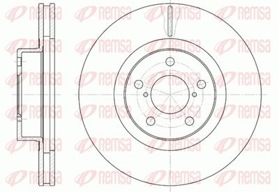 Brake Disc REMSA 6715.10