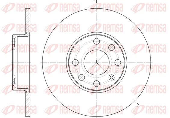 REMSA 6800.00 Brake Disc