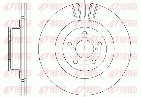 REMSA 6816.10 Brake Disc