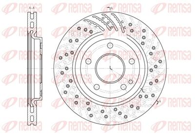 Brake Disc REMSA 6859.10