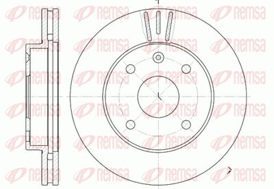 Brake Disc REMSA 6959.10