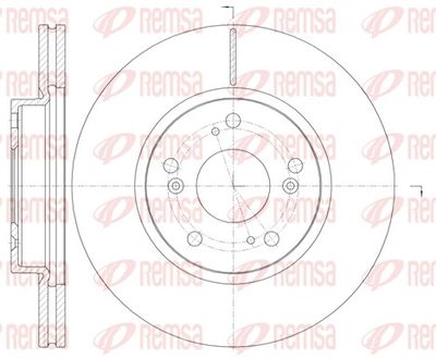 Brake Disc REMSA 6986.10