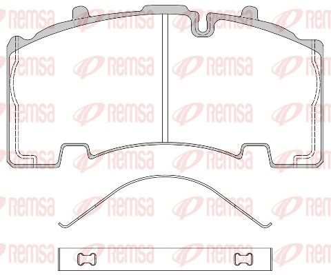 REMSA JCA 1555.00 Brake Pad Set, disc brake