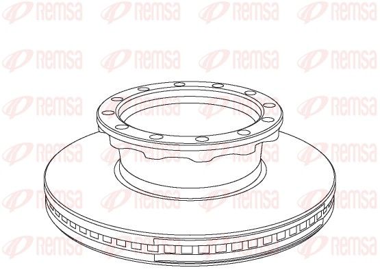 REMSA NCA1029.20 Brake Disc