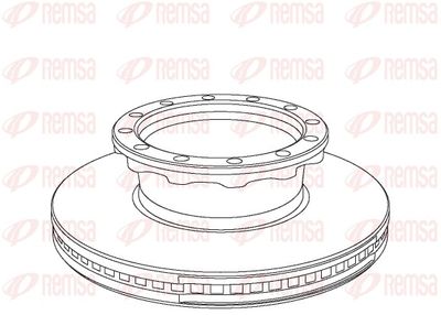 Brake Disc REMSA NCA1029.20