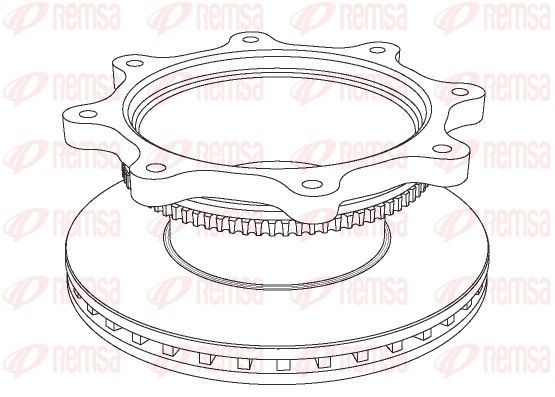 REMSA NCA1037.20 Brake Disc