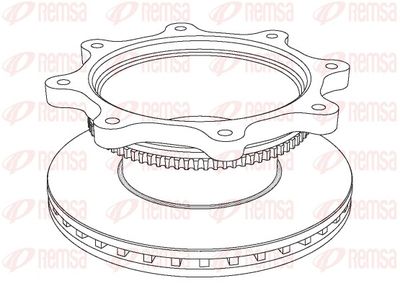 Brake Disc REMSA NCA1037.20
